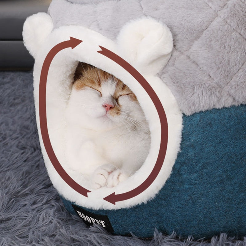 Fluffy Cat Bed House