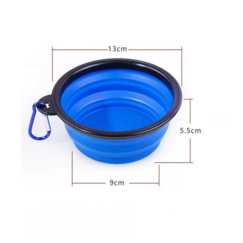 Folding Travel Pet Bowl Portable